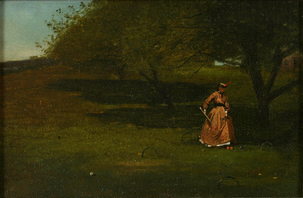 Joueur de croquet - Winslow Homer image 1 reproduction de peinture à l’huile