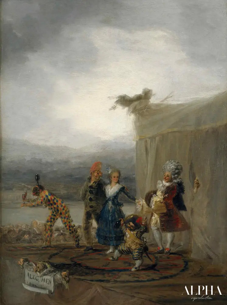 Joueurs ambulants - Francisco de Goya - Reproductions de tableaux et peintures haut de gamme