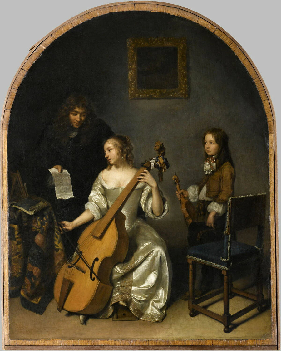 Joueuse de basse de viole - Caspar Netscher
