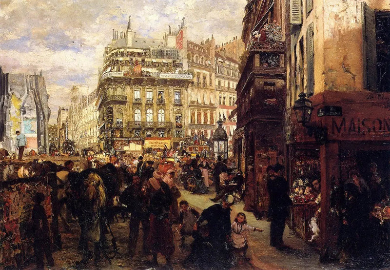 パリの平日 - アドルフ・フォン・メンツェル