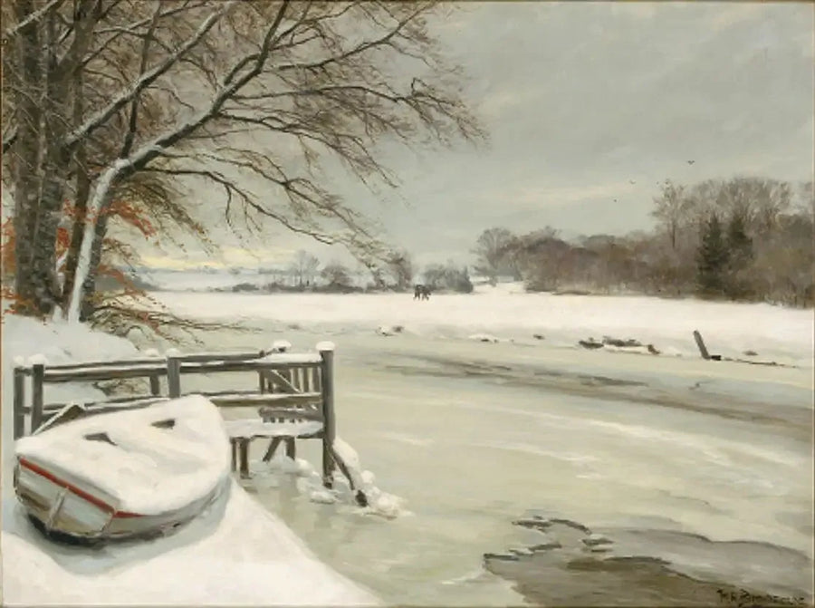 冬の日の小川のほとり、背景に狩人たち - H. A. Brendekilde

Source:
Journée d'hiver au bord d'un ruisseau, avec des chasseurs en arrière-plan. - H. A. Brendekilde