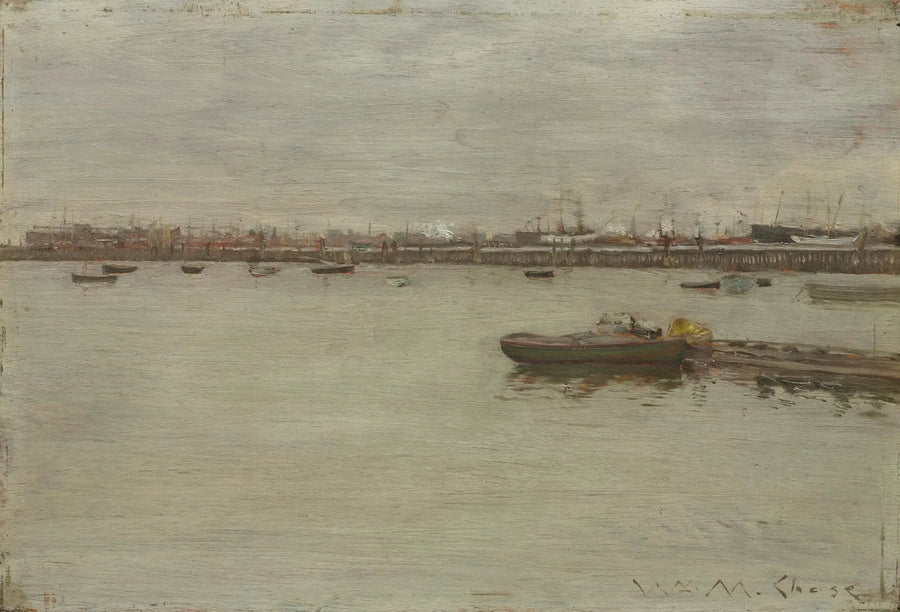 グレーの一日、湾の上 - ウィリアム・メリット・チェイス

Source:
Journée grise sur la baie - William Merritt Chase