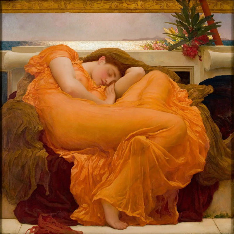 ジュイヌ・フランボワイヤント - フレデリック・レイトン

Source:
Juin flamboyante - Frederic Leighton