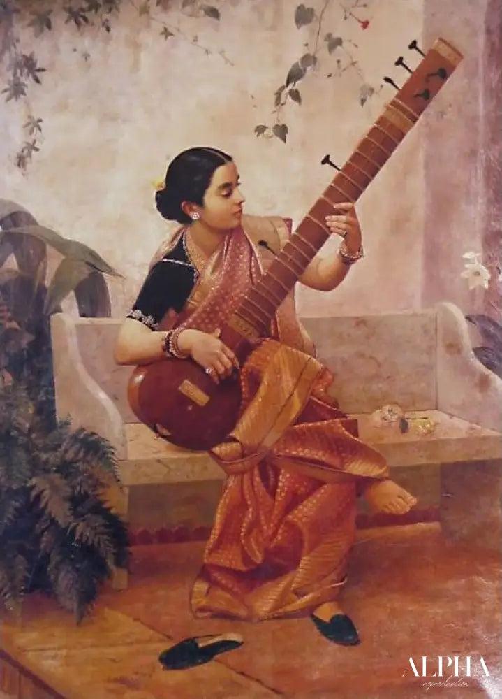 Kadambari - Ravi Varmâ - Reproductions de tableaux et peintures haut de gamme