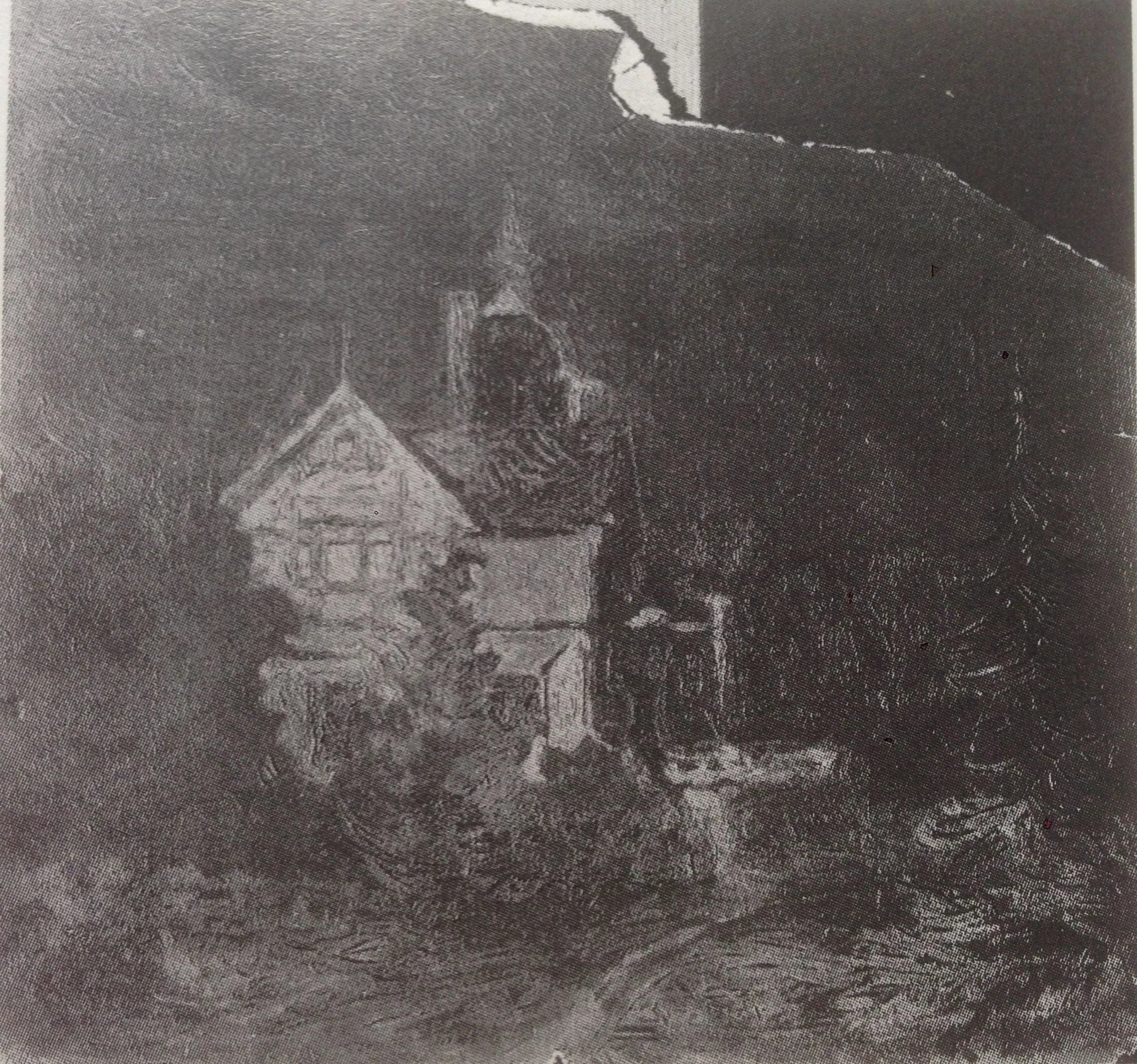 Paysage nocturne, peinture de Kazimir Malevitch