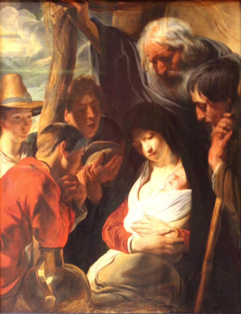 L'adoration des bergers (Luc 2:8-20) - Jacob Jordaens
