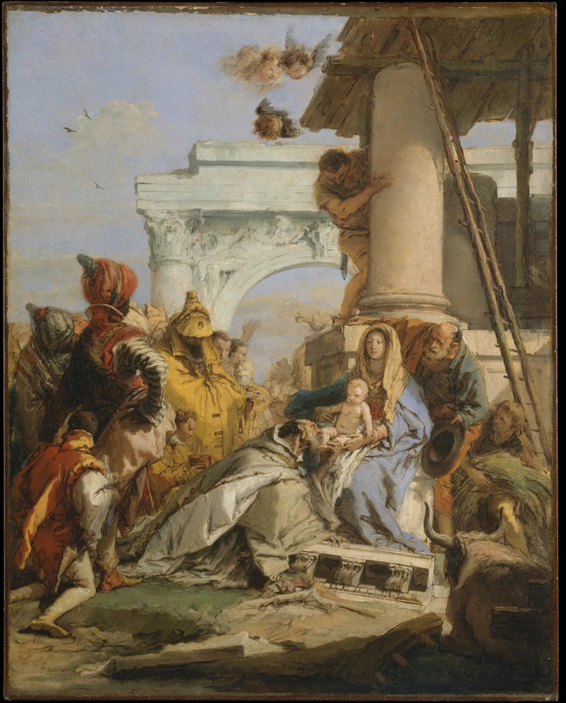 東方三博士の礼拝 - ジョヴァンニ・バッティスタ・ティエポロ

Source:
L'Adoration des mages - Giovanni Battista Tiepolo