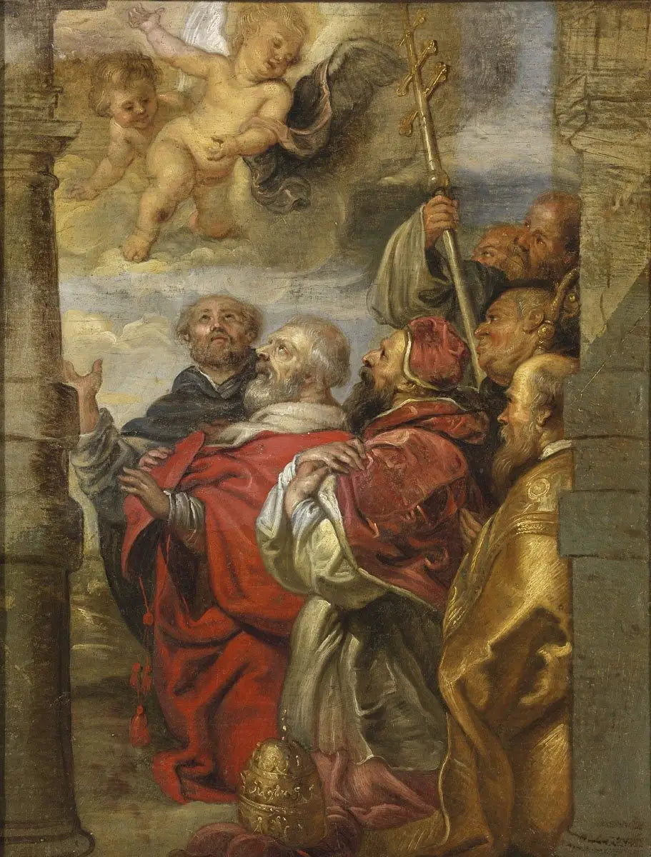 L'adoration du Saint-Sacrement par la hiérarchie ecclésiastique - Peter Paul Rubens image 1 tableau peint à l’huile sur toile