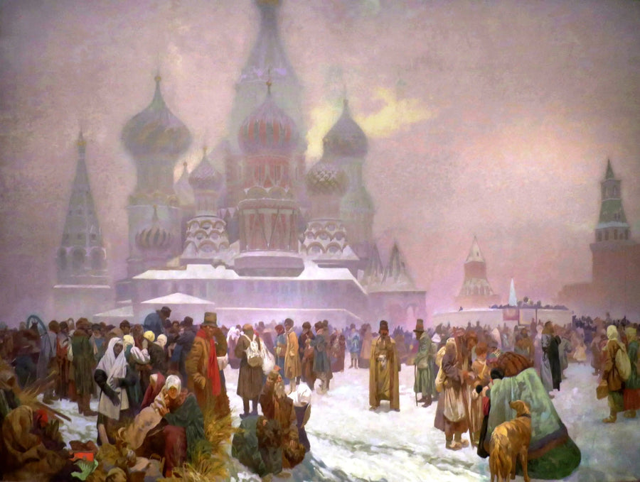 ロシア農民の解放 - アルフォンス・ミュシャ