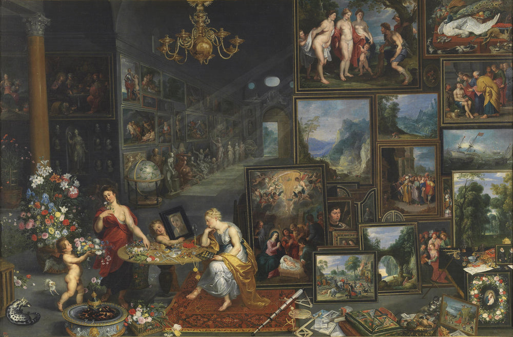 L'Allégorie de la vue et de l'odorat - Jan Brueghel le Jeune image 1 copie peinte à la main à l’huile