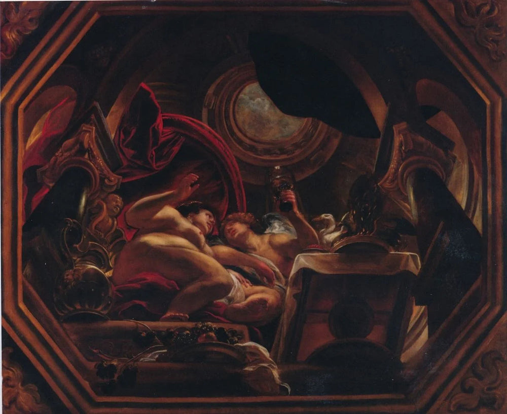 L'amour de Psyché et Cupidon - Jacob Jordaens image 1 reproduction artisanale de tableau