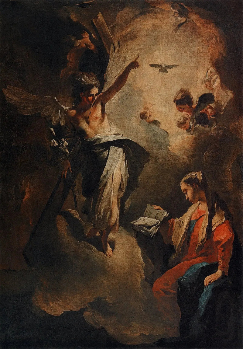 受胎告知 聖母マリア - ジョヴァンニ・バッティスタ・ティエポロ

Source:
L'Annonciation à la Bienheureuse Vierge Marie - Giovanni Battista Tiepolo