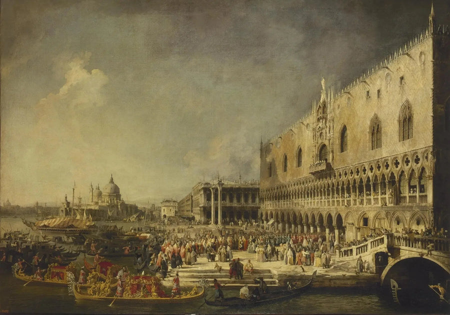 ヴェネツィアに到着したフランス大使 - カナレット

Source:
L'Arrivée de l'Ambassadeur français à Venise - Canaletto