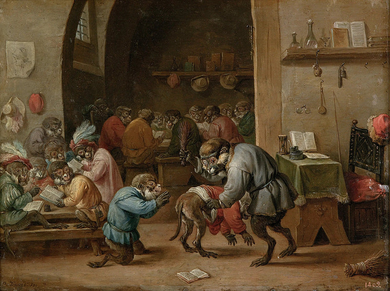 サルの学校 - デイヴィッド・テニエール・ル・ジュヌ

Source:
l'école des singes - David Teniers le Jeune