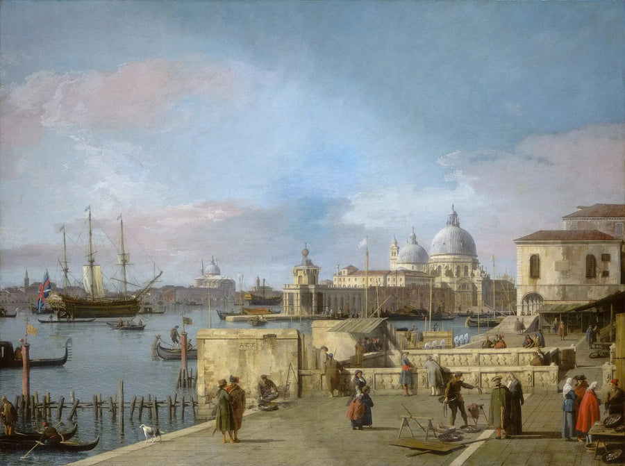 ヴェネツィアのマーレから見た大運河の入り口 - カナレット

Source:
L'Embouchure du Grand Canal depuis le Môle, Venise - Canaletto