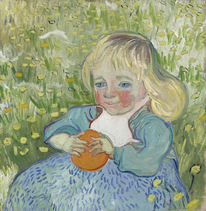 オレンジを持つ子供 - Vincent van Gogh