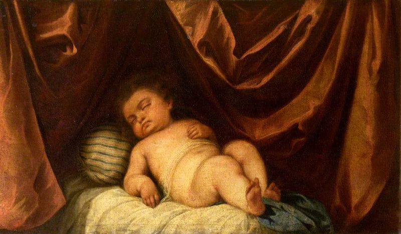 眠っている幼いイエス・キリスト - アロンソ・カノ
