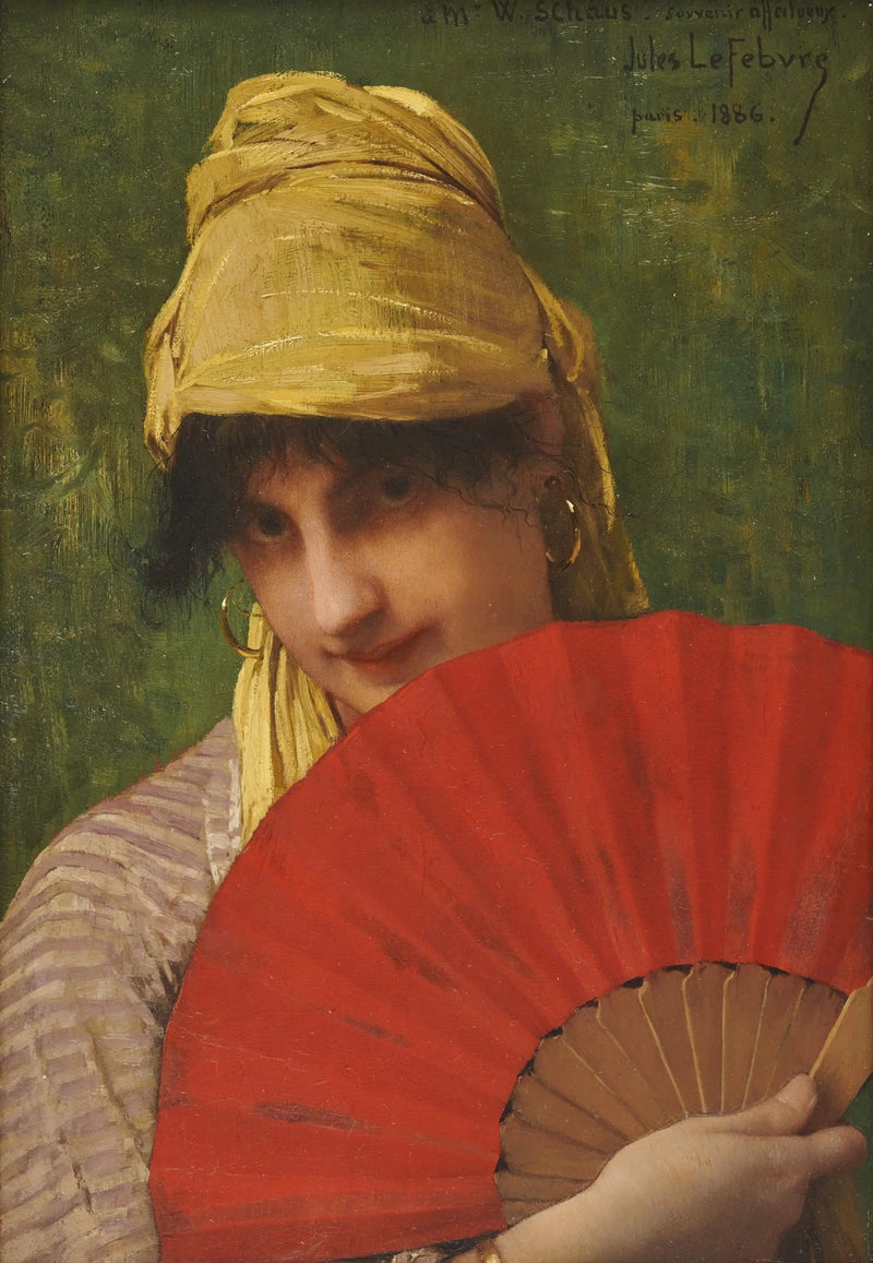 赤い扇子 - ジュール・ルフェーブル

Source:
L'éventail rouge - Jules Lefebvre