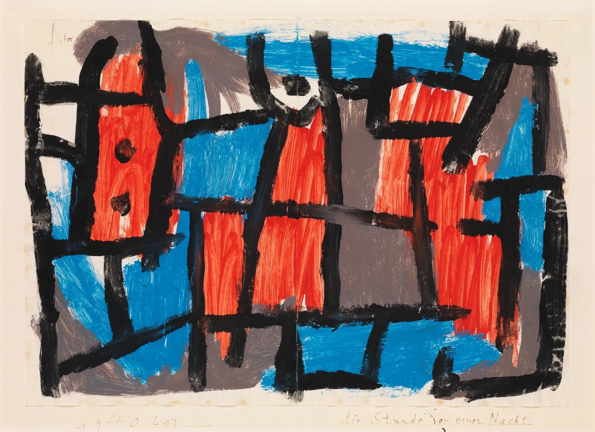 L'heure avant une nuit - Paul Klee image 1 reproduction de peinture à l’huile