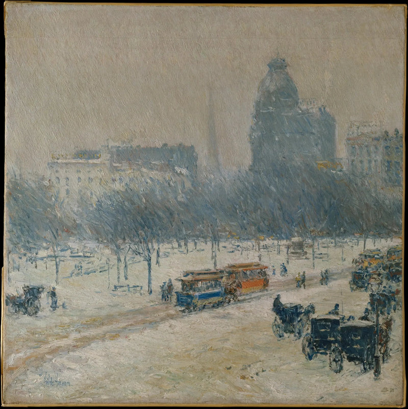 ユニオンスクエアの冬 - チルド・ハッサム

Source:
L'hiver à Union Square - Childe Hassam