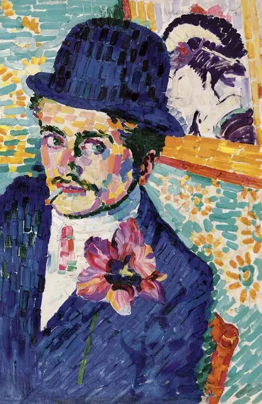 L'Homme à la tulipe - Robert Delaunay image 1 reproduction d’œuvre d’art à l’huile