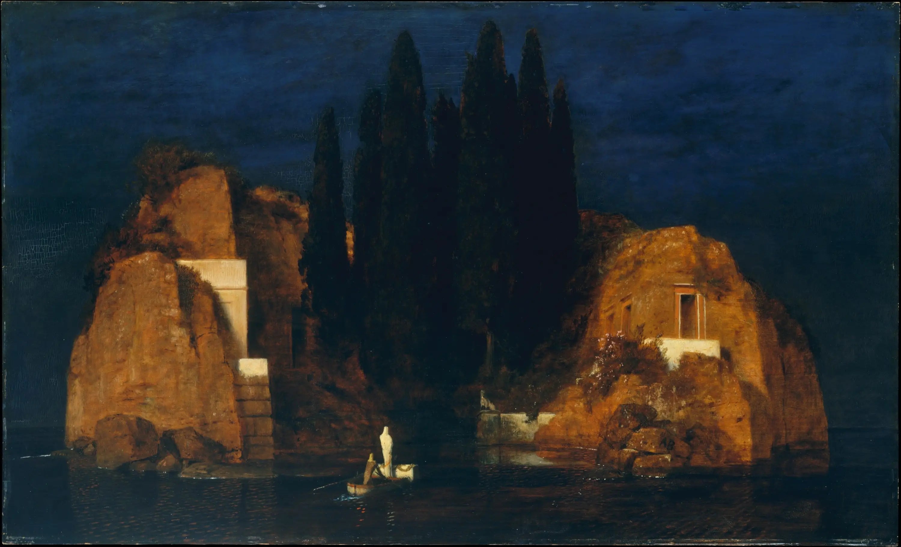 L'Île des morts - Arnold Böcklin image 1 tableau peint à l’huile sur toile