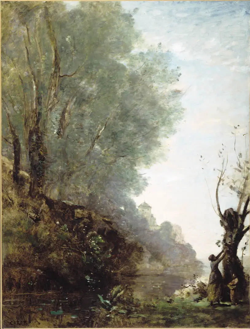 L'île heureuse - Jean-Baptiste Camille Corot image 1 tableau peint à l’huile sur toile