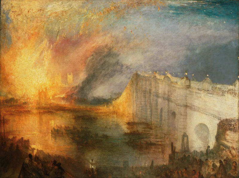 上院と下院の火災、1834年10月16日 - J. M. W. ターナー