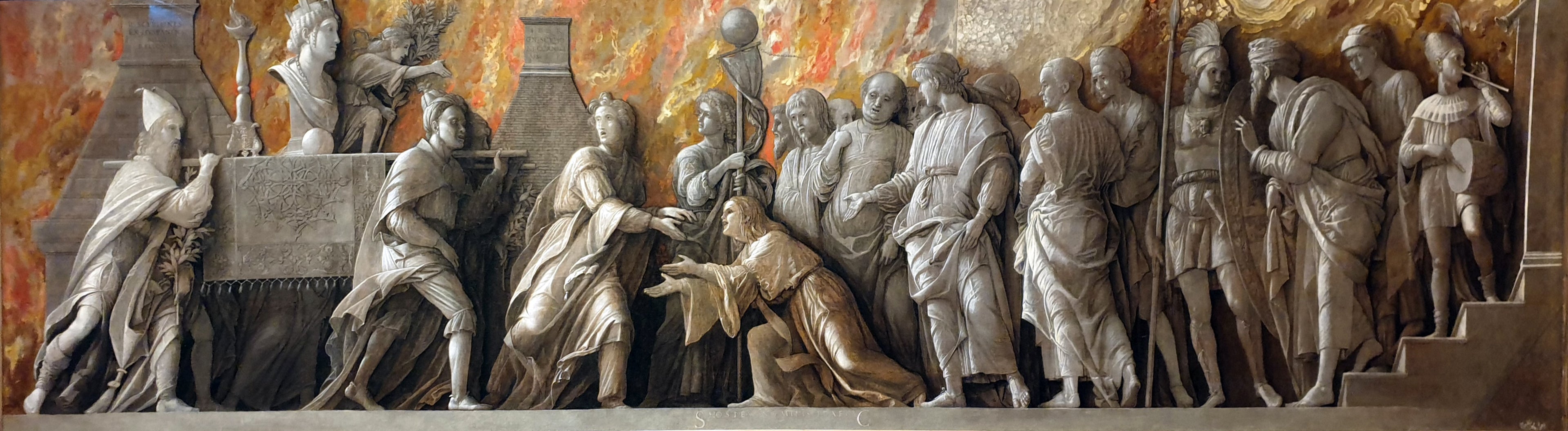 L'Introduction du culte de Cybèle à Rome - Andrea Mantegna image 1 tableau peint à l’huile sur toile