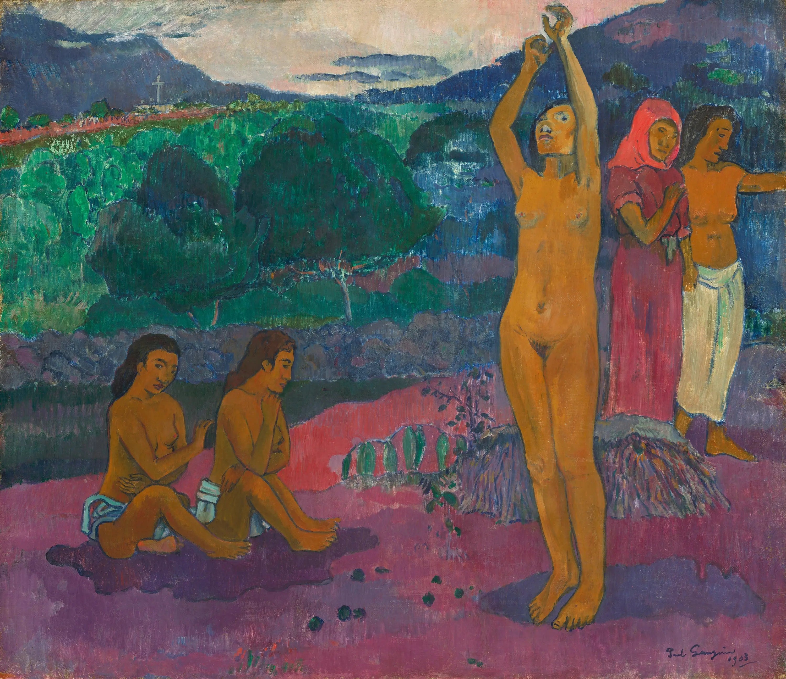 L'Invocation - Paul Gauguin image 1 reproduction de peinture à l’huile