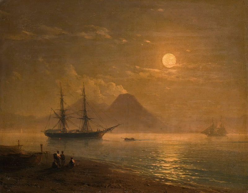 ナポリ湾。 - イヴァン・アイヴァゾフスキー

Source:
La baie de Naples. - Ivan Aïvazovski