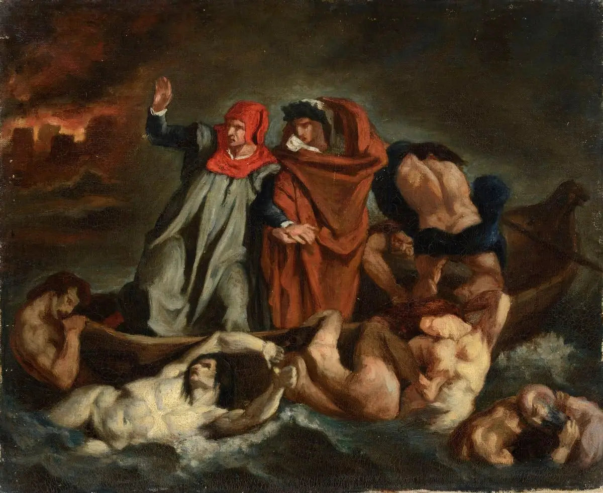 La Barque de Dante - Édouard Manet image 1 copie peinte à la main à l’huile