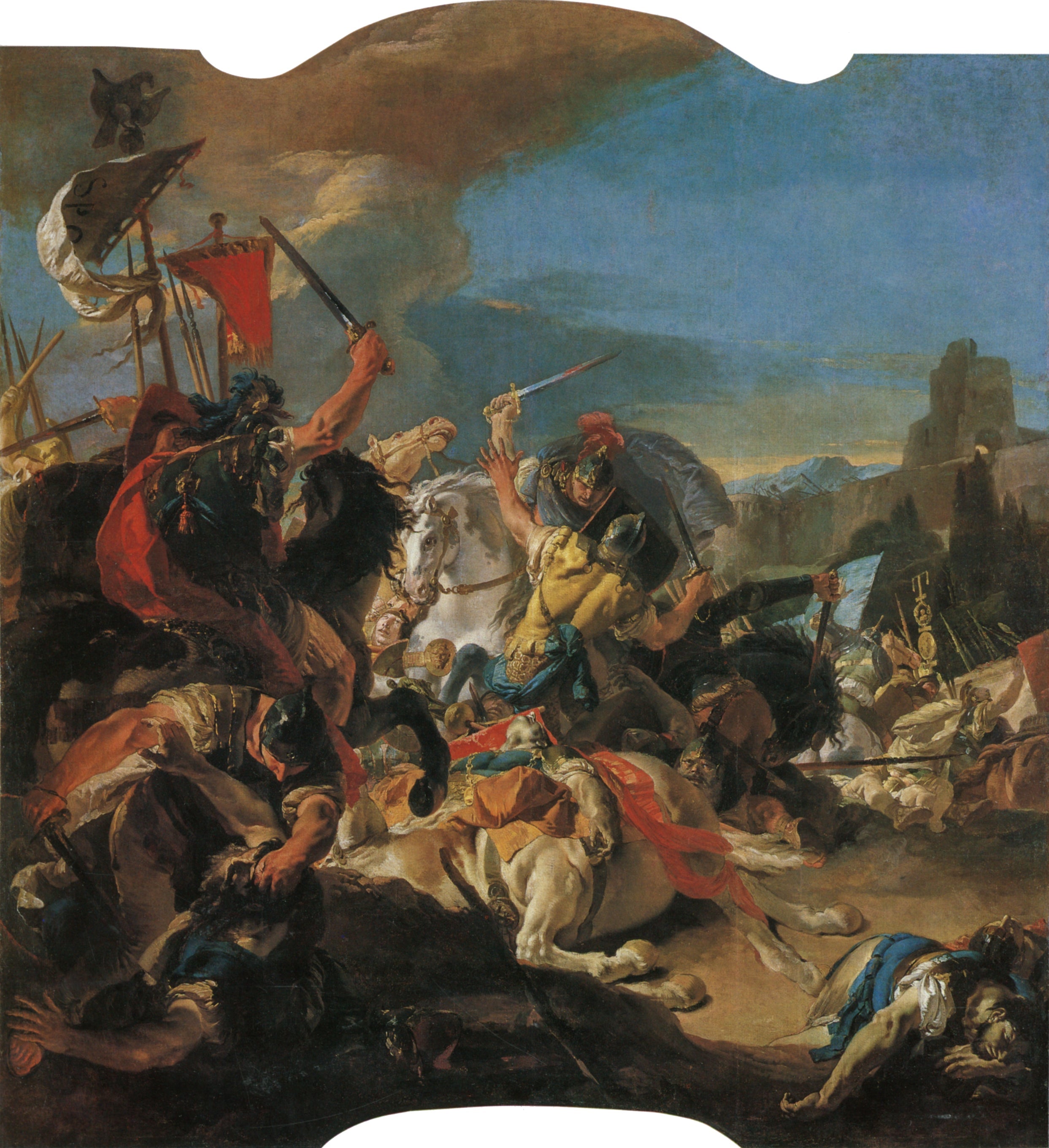 La bataille de Vercellae - Giovanni Battista Tiepolo - Alpha Reproduction