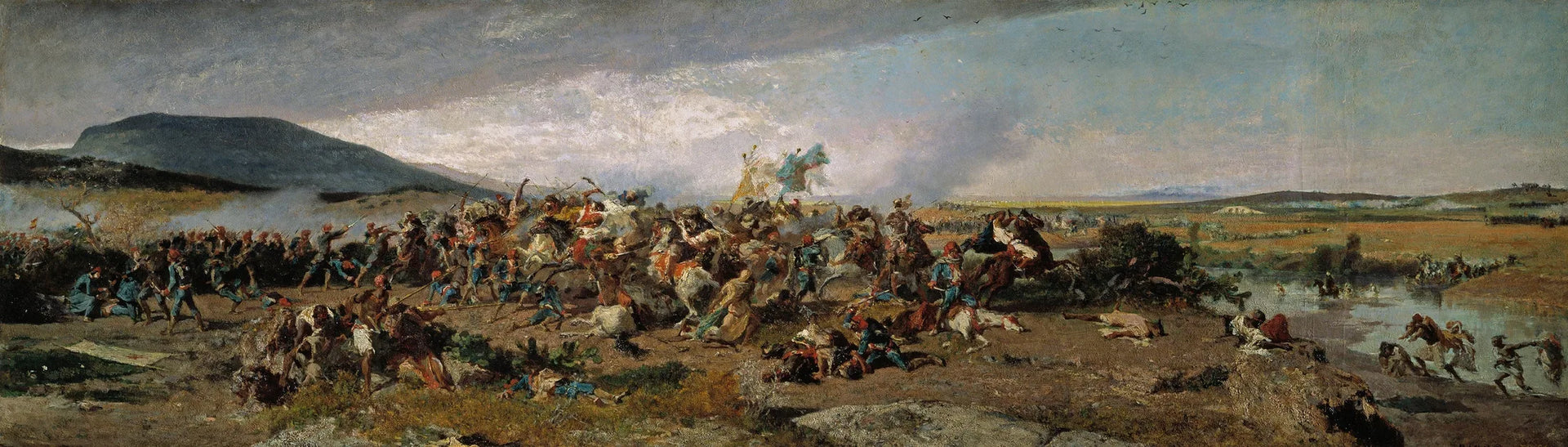 La bataille de Wad-Rass - Mariano Fortuny Marsal image 1 reproduction de peinture à l’huile