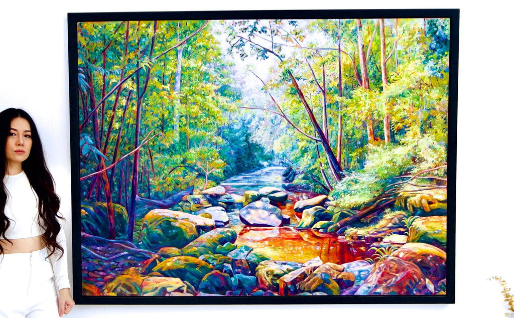 La Belle Forêt | 160 X 120 cm image 2 copie de tableau peinte à la main
