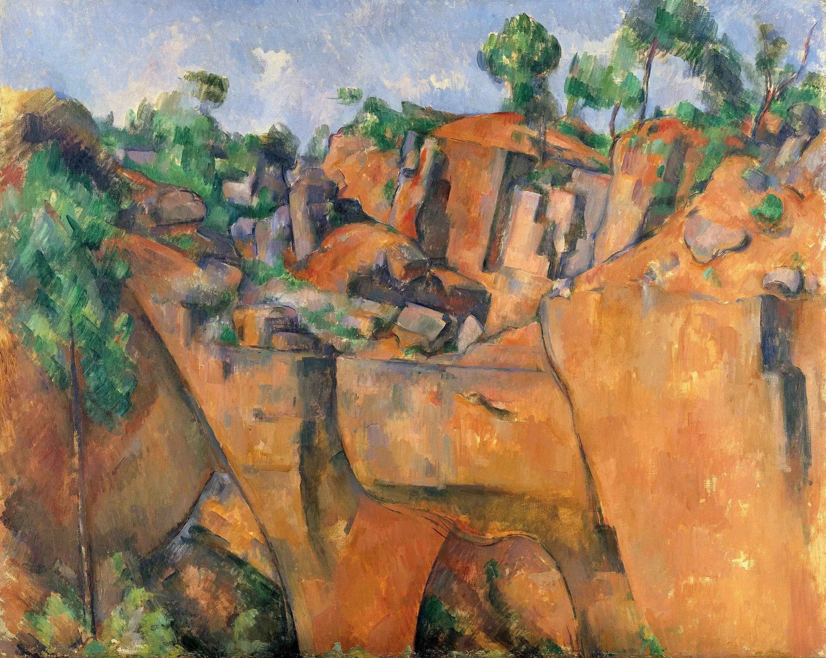 La Carrière de Bibémus - Paul Cézanne image 1 copie peinte à la main à l’huile