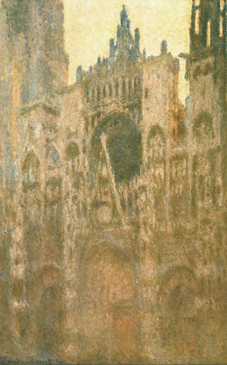 La Cathédrale de Rouen, le Portail, Effet de matin - Claude Monet image 1 reproduction artisanale de tableau