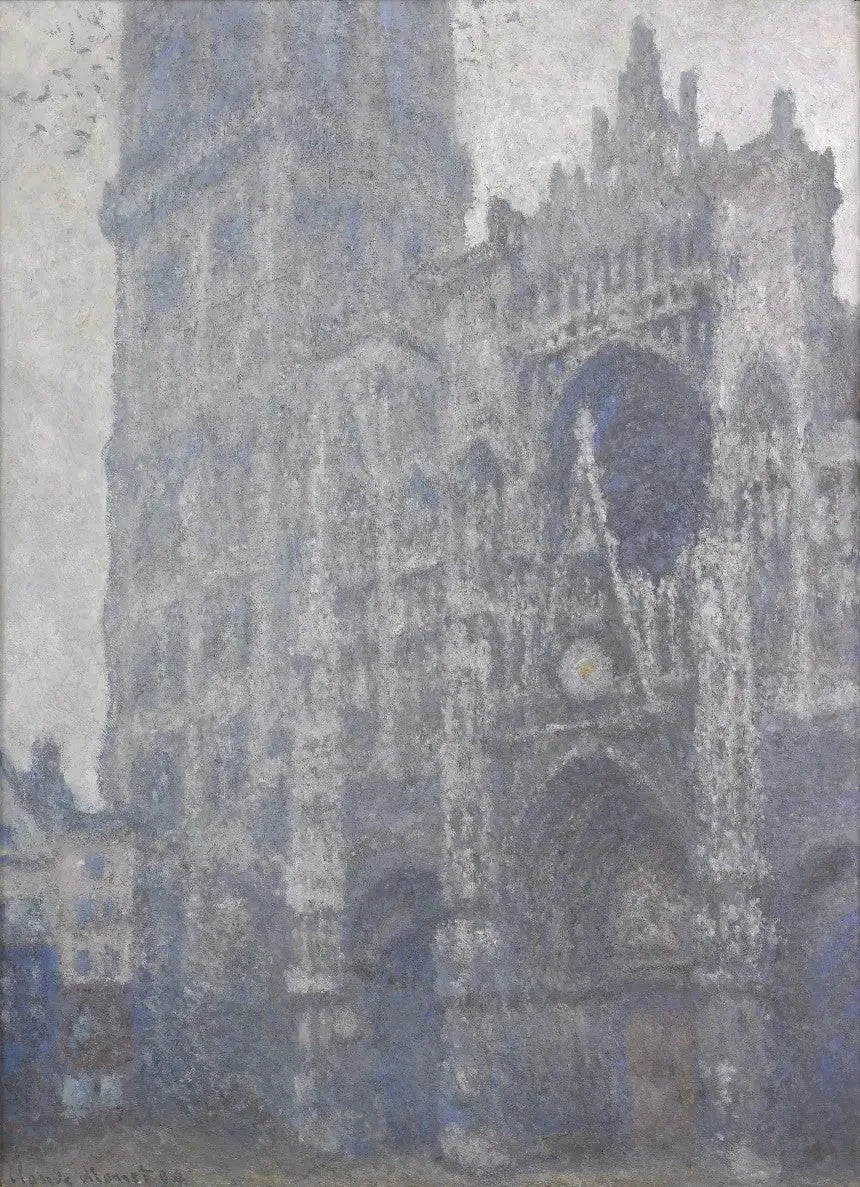 La Cathédrale de Rouen, le Portail et la Tour d'Albane, Midi - Claude Monet image 1 copie peinte à la main à l’huile