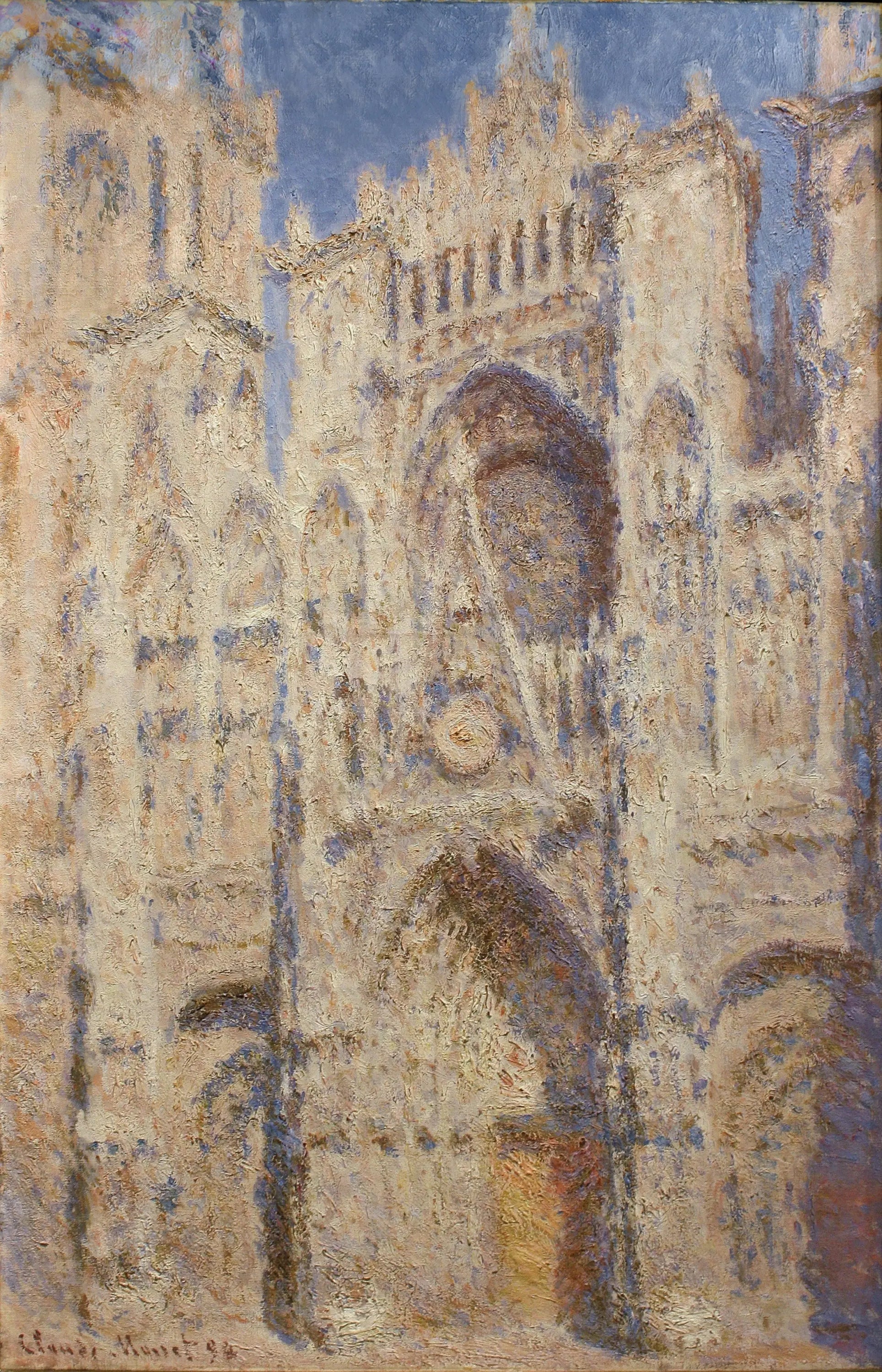 La Cathédrale de Rouen, le Portail, Soleil - Claude Monet image 1 reproduction artisanale de tableau