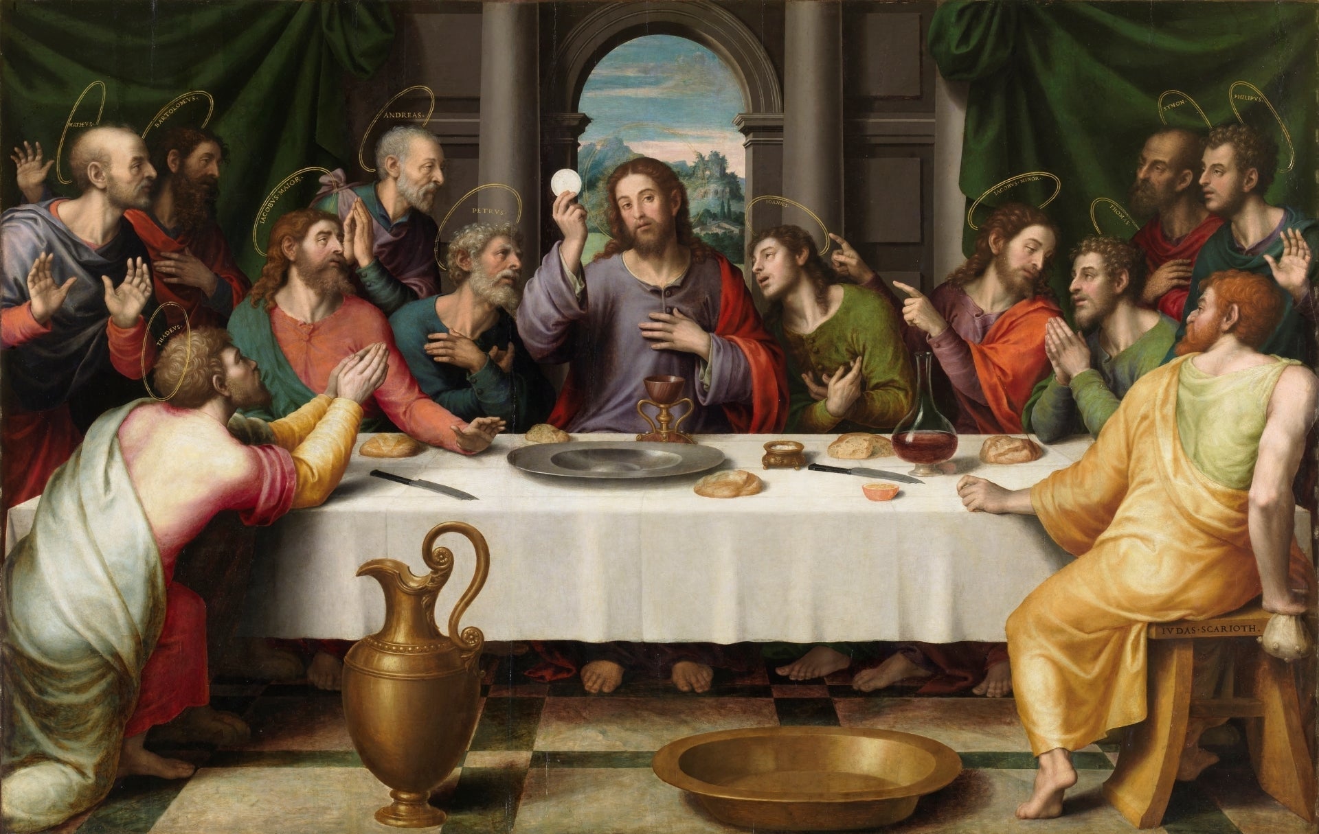 La Cène - Juan de Juanes image 1 reproduction de peinture à l’huile