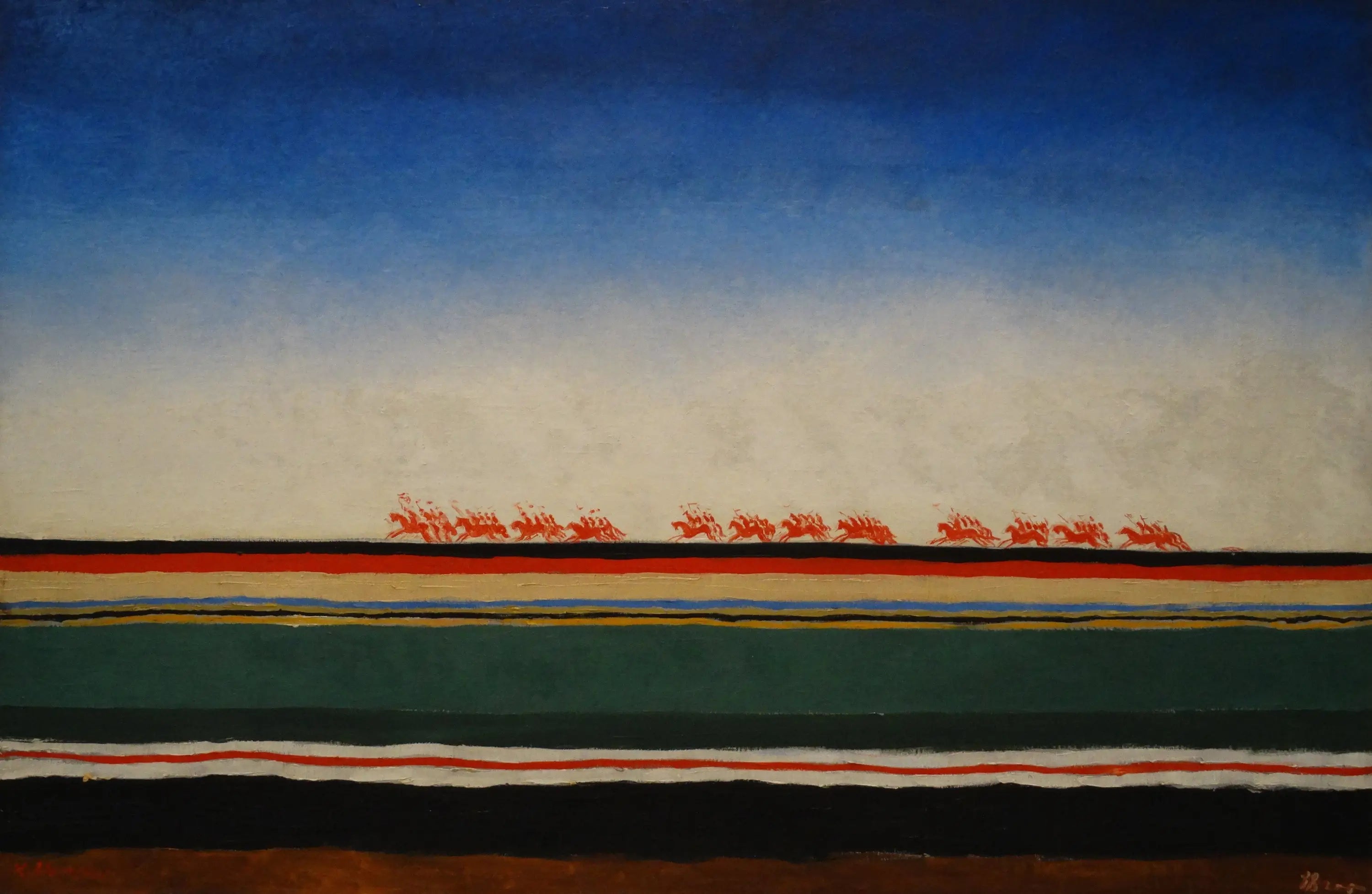 La Charge de la cavalerie rouge - Kazimir Malevich image 1 reproduction réalisée par Alpha Reproduction