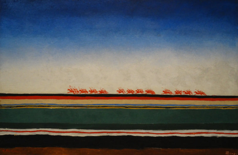 赤騎兵隊の突撃 - カジミール・マレーヴィチ

Source:
La Charge de la cavalerie rouge - Kazimir Malevich