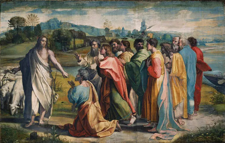 La charge du Christ à Pierre - Raphaël Sanzio image 1 reproduction d’œuvre d’art à l’huile