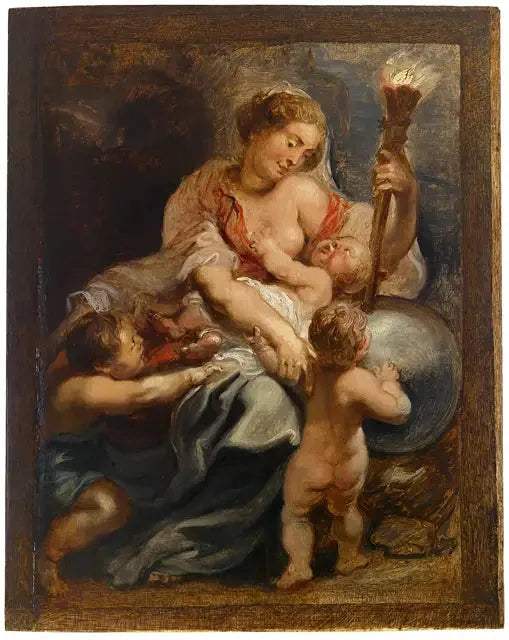 La charité éclaire le monde - Peter Paul Rubens image 1 reproduction de peinture à l’huile