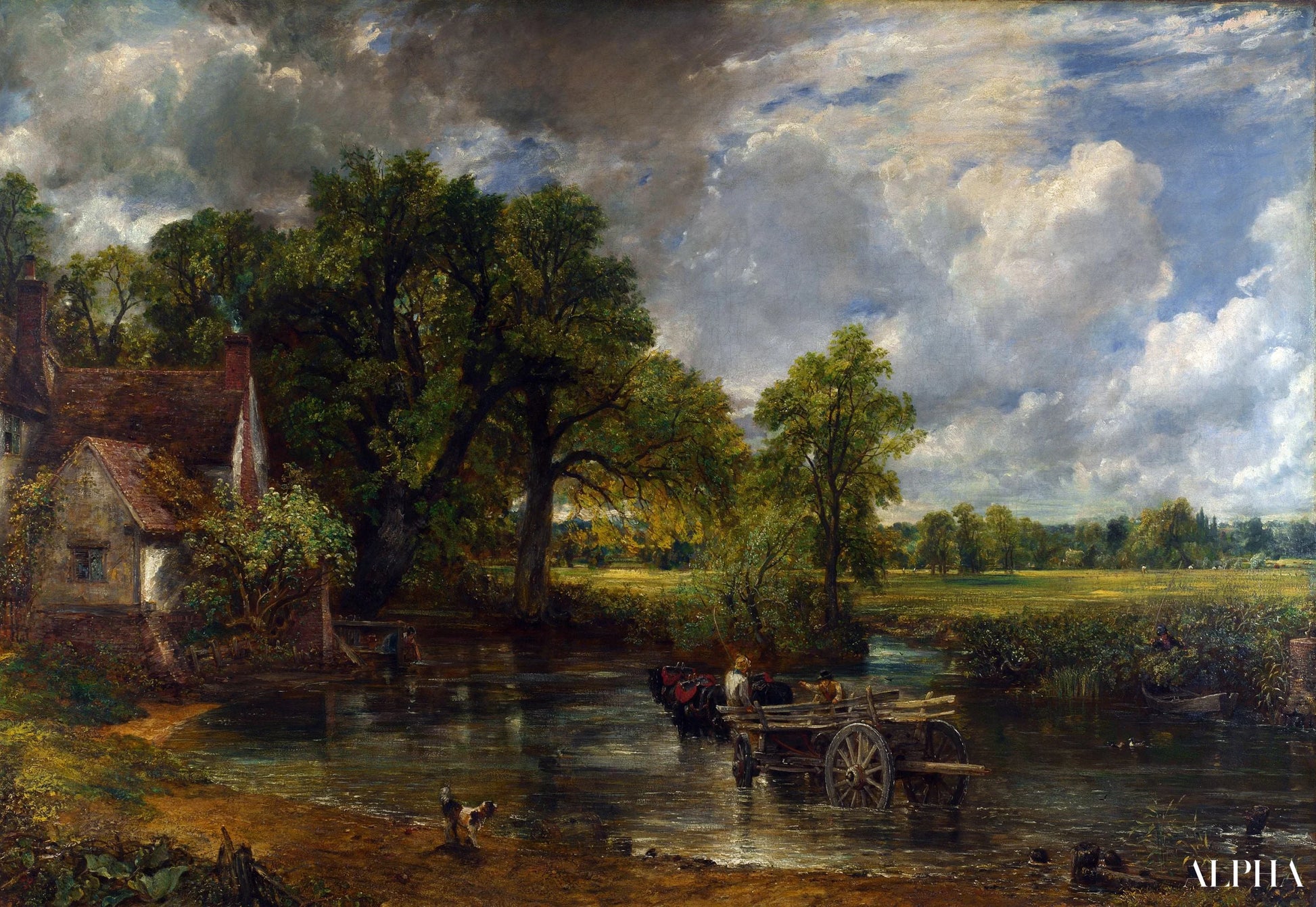La Charrette de foin - John Constable - Reproductions de tableaux et peintures haut de gamme