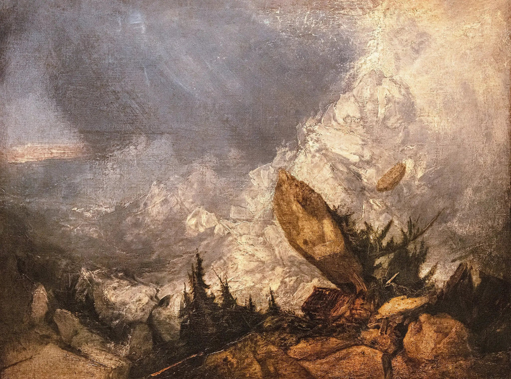 La Chute d'une avalanche dans les Grisons - J. M. W. Turner image 1 reproduction d’œuvre d’art à l’huile