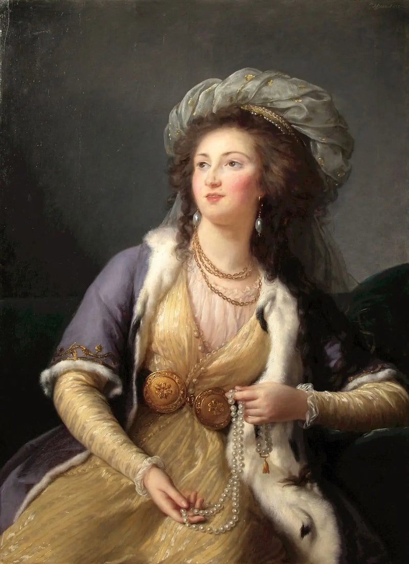 クロムラン＝トネール伯爵夫人 - エリザベート・ヴィジェ・ルブラン

Source:
La Comtesse de Clermont-Tonnerreen sultane - Élisabeth Vigée Le Brun