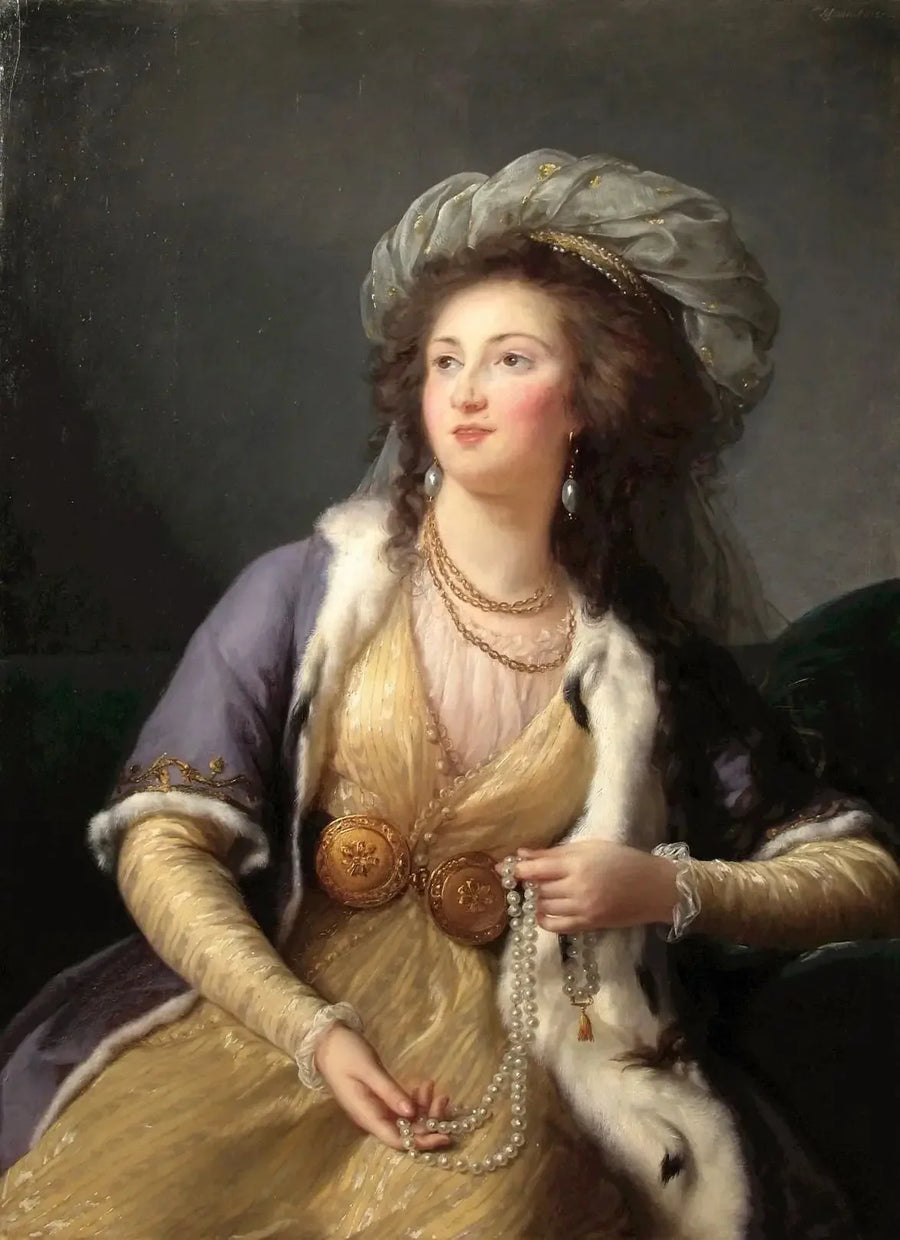 クロムラン＝トネール伯爵夫人 - エリザベート・ヴィジェ・ルブラン

Source:
La Comtesse de Clermont-Tonnerreen sultane - Élisabeth Vigée Le Brun