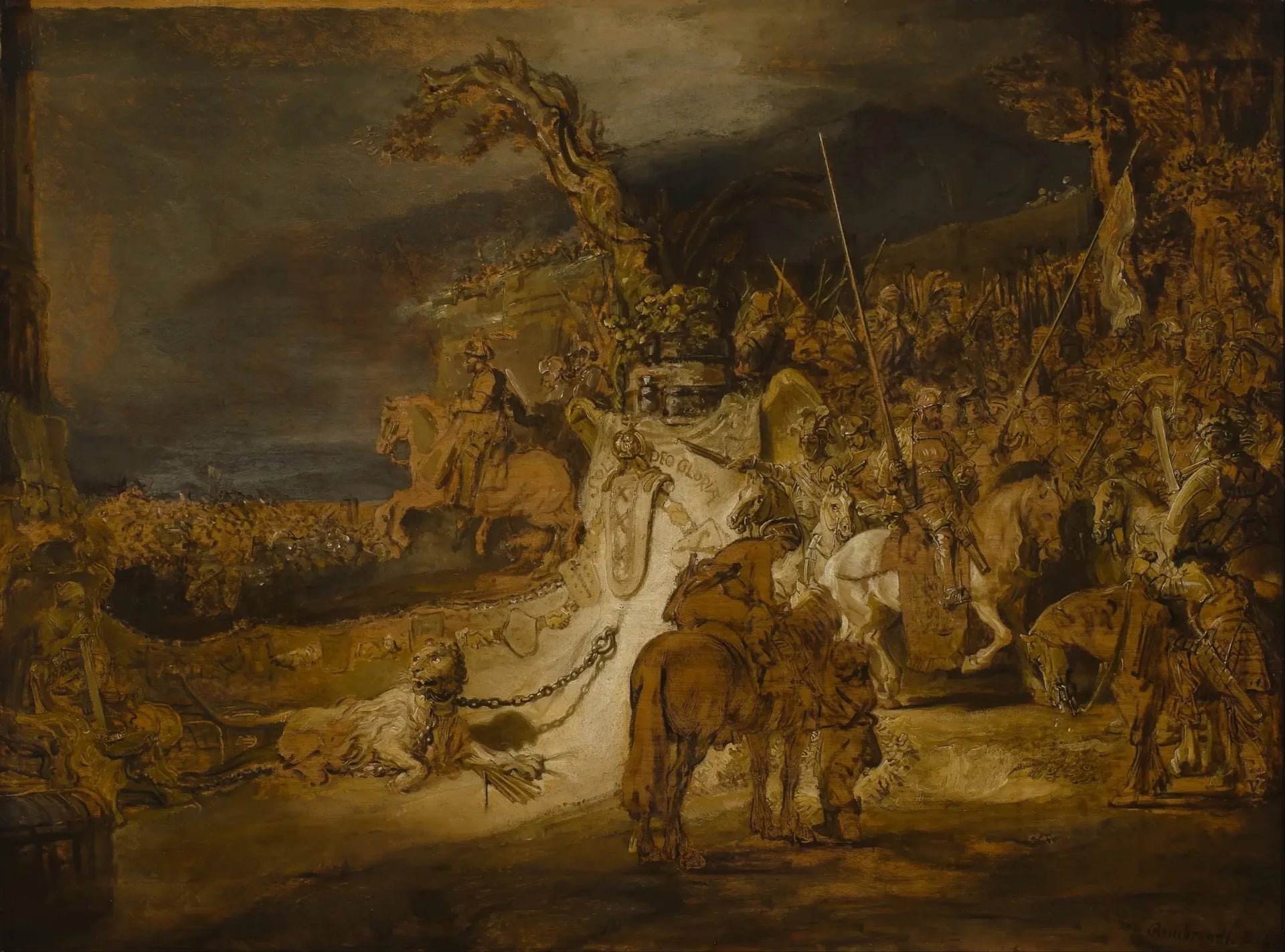 La concorde de l'État - Rembrandt image 1 copie de tableau peinte à la main