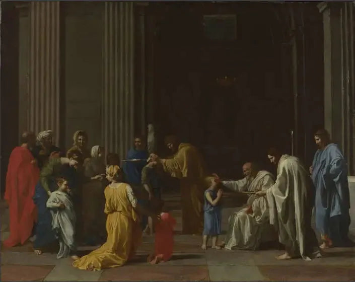 La Confirmation - Nicolas Poussin image 1 tableau peint à l’huile sur toile